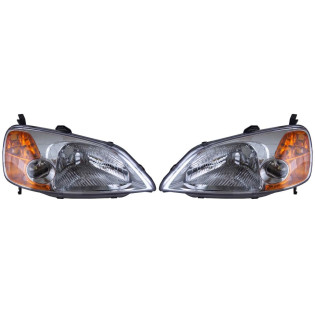Фары Хонда Цивик Honda Civic 7 (2000-2003) комплект 2 штуки левая и правая TYC высокое качество
