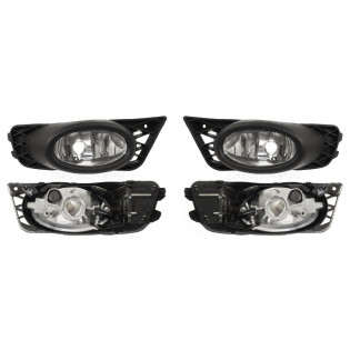 Фары противотуманные Хонда Цивик Honda Civic 8 (2008-2012) комплект 2 штуки левая и правая SAT высокое качество
