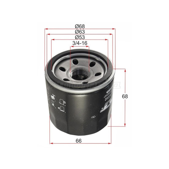 Фильтр масляный TOYOTA CAMI HCEJ/K3VE/K3VT/DUET EJDE/EJVE/K3VE/SPARKY/DAIHATSU TERIOS K3VE SAT