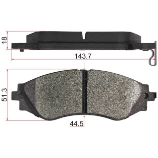 Колодки тормозные перед CHEVROLET LANOS/DAEWOO GENTRA/RAVON NEXIA R3 16-  (диск 256mm) SAT