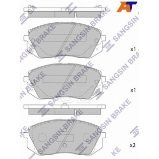 Колодки тормозные перед HYUNDAI IX35 09- I40 11- SANGSIN BRAKE