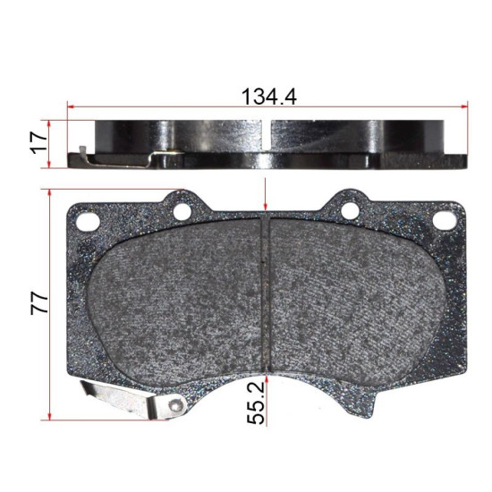 Колодки тормозные перед LEXUS GX470/460/TOYOTA LAND CRUISER PRADO 120/150 02- ADVICS
