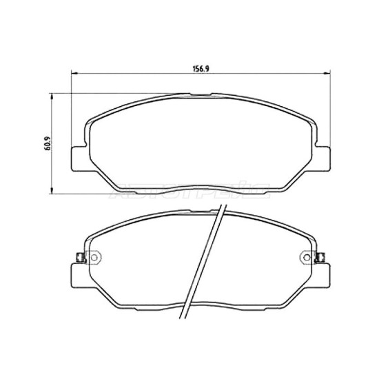 Колодки тормозные передн KIA SORENTO 09- HYUNDAI SANTA-FE 06- BREMBO