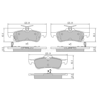 Колодки тормозные зад DAIHATSU CHARADE VI 11-/TOYOTA YARIS P90 05-/YARIS #P13# 11- SAT