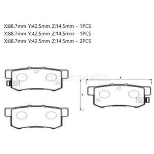 Колодки тормозные зад HONDA CR-V RD# 02-06/STREAM 01- CTR