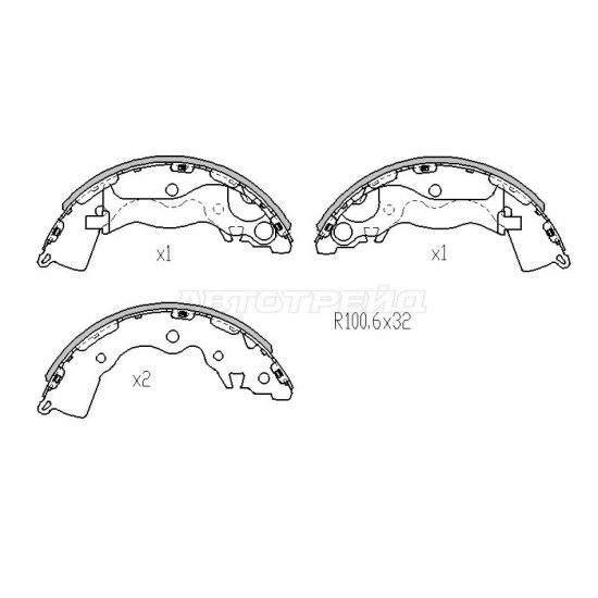 Колодки тормозные зад KIA RIO 05-11 SAT