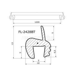 Молдинг лобового стекла MITSUBISHI GALANT 03-12 FLEXLINE