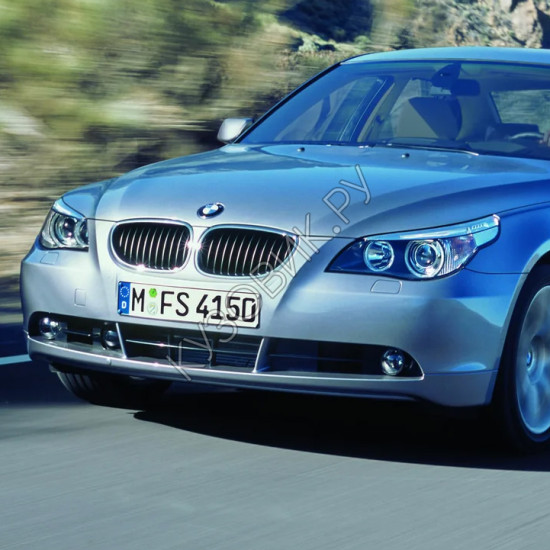 Бампер передний в цвет кузова BMW 5 E60 (2003-2007) с омывателем Бампер передний в цвет кузова BMW 5 E60 (2003-2007) с омывателем
