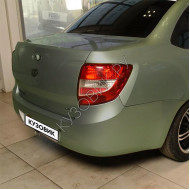 Бампер задний в цвет кузова Лада Гранта 1 (2011-2018) седан 322 - КОЛУМБИЙСКАЯ ЗЕЛЕНЬ - Зелёный