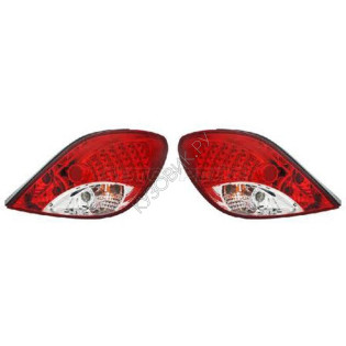 Фонарь задний PEUGEOT 207 05- красный диодный тюнинг комплект R+L EAGLE EYES