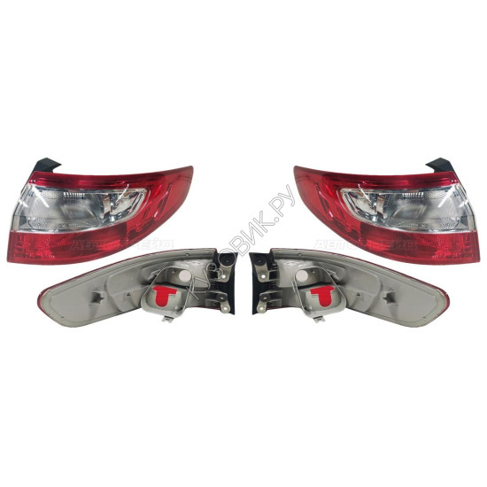 Фонари задние Рено Флюенс Renault Fluence (2009-2013) комплект 2 штуки левый и правый MARS высокое качество