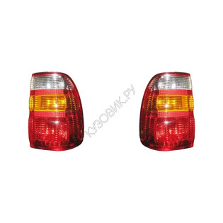 Фонари задние Тойота Лэнд Крузер Toyota LandCruiser 100 (1998-2007) комплект 2 штуки левый и правый SAT высокое качество